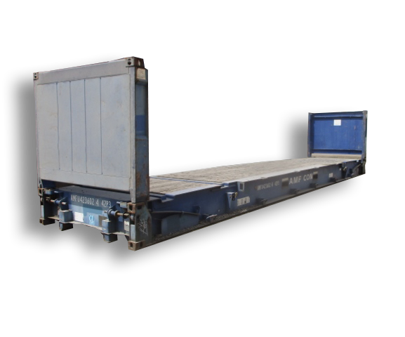 40′ Flat Rack Shipping Container